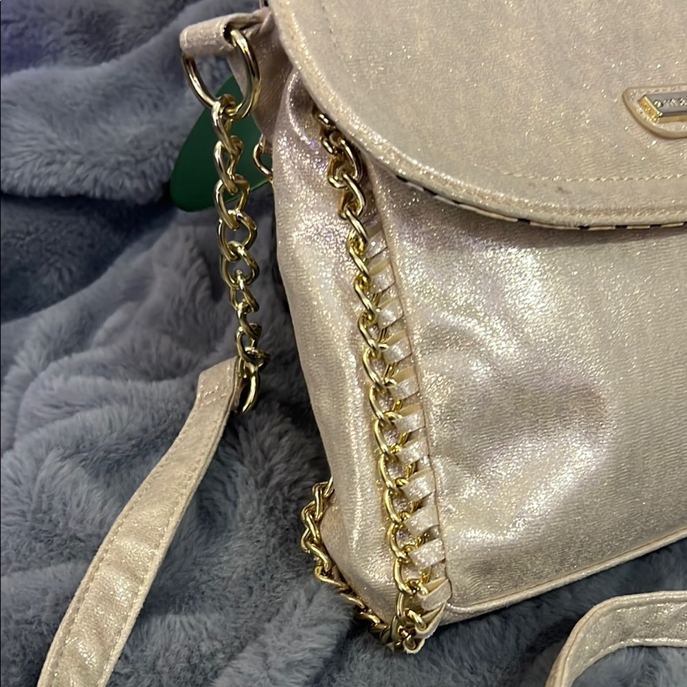 Madden Girl Gold Crossbody Bag - Picture 3 of 7